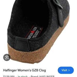 Haflinger Women's German Navy Wool Clog 38